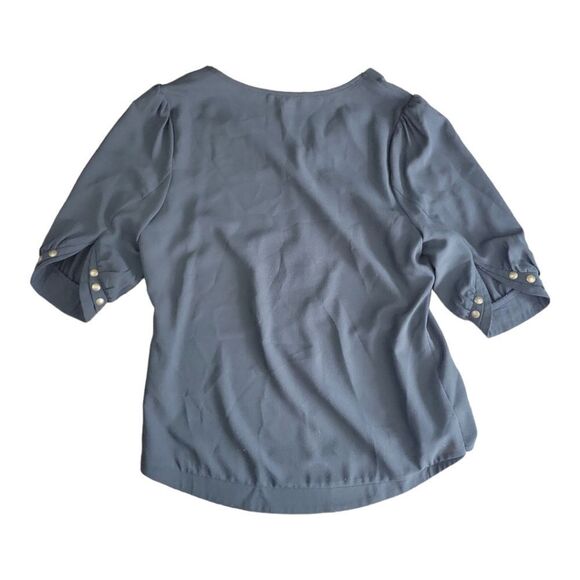 41 Hawthorn Lisbon- Stitch Fix- Black Studded Top Size Small - Picture 5 of 6